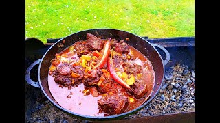 Jaučio uodegos troškinys  sriubos receptas Oxtail stew recipe step by stepCooking beef tail soup [upl. by Pressman]