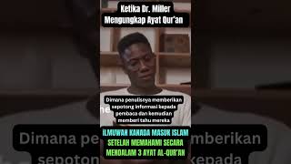 Saat Dr Miller Mengungkap AlQuran dakwah quran muallaf kristen [upl. by Consalve]