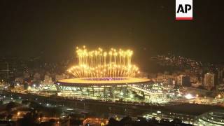 Fireworks display ends Rio Closing Ceremony [upl. by Chaffee]