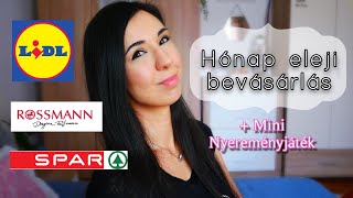 Hónap eleji bevásárlás  Lidl  Spar Rossmann  Július 🛍 [upl. by Leeth]