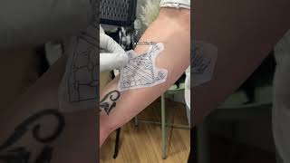 KEFFIYEH Tattoo For Palestine 🍉 keffiyeh tattoo freepalestine tattooshop portlandoregon [upl. by Urania]