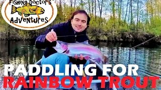 How to Fishing Paddle a Canoe for Rainbow Trout [upl. by Yerfdog226]