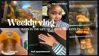 Living in Nairobi ✨Nail appointmentJob interviewyappingHomebody vlogResetweekly vlog☘️ [upl. by Brocklin868]