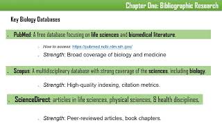 1Chapter Onebibliographic researchPartOne [upl. by Adidnere]