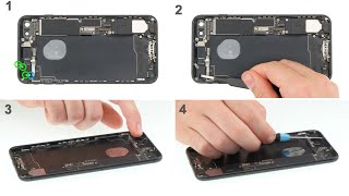 IPHONE 7 PLUS ПОЛНАЯ РАЗБОРКА Замена корпуса дисплея аккумулятора Screen Replacement shown [upl. by Linus]