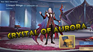 Using Crystals Of Aurora To Obtain Cecilions Collector Skin Mobile Legends Bang Bang [upl. by Pinto]