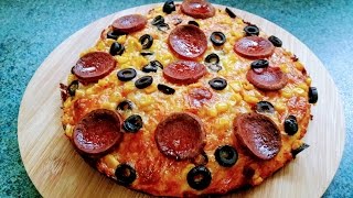 Pizza Tarifi  Practical Pizza Recipe  Bizim Terek Yemek Tarifleri [upl. by Pouncey]