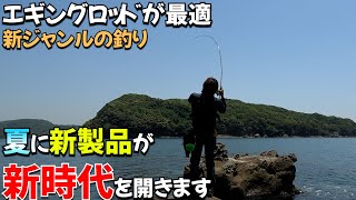 エギングロッドで楽しめる新ジャンルの釣りを提案！夏に新製品が新時代を切り開きます [upl. by Aihtnys944]