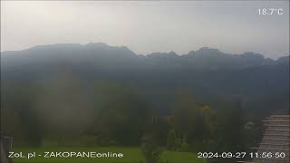 Jaka była pogoda w Zakopane Dzień w Tatrach 20240927 [upl. by Aicineohp]