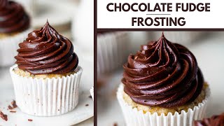 EPIC CHOCOLATE FUDGE FROSTING  RICH CHOCOLATE FROSTING RECIPE simple guide to perfect frosting [upl. by Ailaroc]