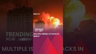 Multiple Israeli Attacks In Beirut [upl. by Chenee]