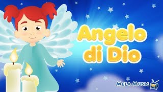 Angelo di Dio  Preghiere per bambini MelaEducational [upl. by Schonfeld]