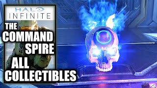 Halo Infinite  The Command Spire All Collectible Locations All Skulls [upl. by Hobard]