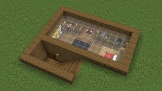 Minecraft  How to build an Underground Base House [upl. by Trinatte]