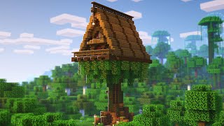 Minecraft  How to build a Treehouse  Tutorial [upl. by Imekawulo]