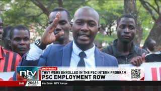 PSC interns cutting from different professions call on the govt to offer them job opportunities [upl. by Guild]