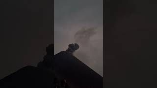 Extremely Rare Footage as Lightning Strikes Fuego Volcano During Eruption [upl. by Anej53]