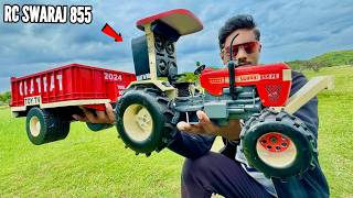 RC Swaraj 855 FE Tractor Unboxing amp Testing  Chatpat toy TV [upl. by Attenyl999]