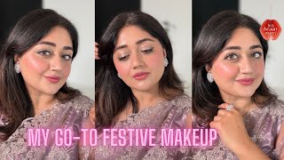 My Go To Festive Makeup Look  TUTORIAL  corallista [upl. by Latoya]