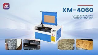 4060 CO2 Fiber Laser Engraving Cutting Machine [upl. by Yracaz]