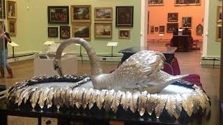 Bowes Museum Silver Automaton Swan [upl. by Emery785]