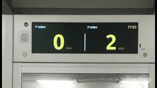 RATP ligne 4 annonces des prochains trains prolongement Bagneux [upl. by Marlo]