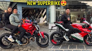 58 LAKH KO SUPERBIKE😍  NEW BIKE DUCATI MONSTER 821  ​⁠rajkumarthapamagar32 [upl. by Jessabell486]