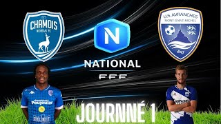 Chamois Niortais US Avranches 1er journnée 20232024 [upl. by Nosyd]