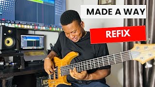 TRAVIS GREENE MADE A WAY REFIX WILL GET YOU SPEECHLESS  BASSIST CRAZY LOW END [upl. by Laeahcim]