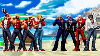 KOF Mugen Terry Bogard Team vs K Team [upl. by Elexa265]