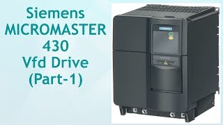 Siemens MicroMaster 430 Vfd Drive Part 1 [upl. by Cohlette]