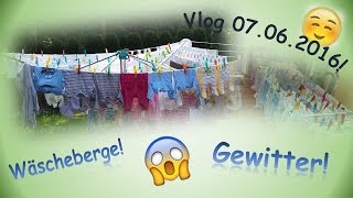 Wäscheberge  Gewitter  Chaos  Vlog 07062016  Reborn Baby Deutsch  Little Reborn Nursery [upl. by Goldner237]