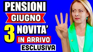 PENSIONI GIUGNO 2024 👉 3 NOVITÀ  PARTICOLARITÀ IN ARRIVO CON IL PAGAMENTO ✅ ESCLUSIVA IMPORTANTE [upl. by Esened77]