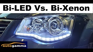 BiLED Vs BiXenon TEST modyfikacja lamp V6 Vlog muzyk jeździ [upl. by Leonardo817]