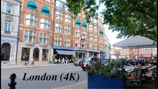 Belgravia London UK 4k walk tour  ロンドンの裕福街・ベルグラビア地区をゆく【４K高画質イギリス散歩】 [upl. by Bonns]