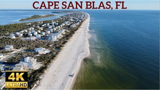 Cape San Blas and Port St Joe Florida Aerial Drone Footage Forgotten Coast Gulf County [upl. by Lazar]