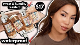 WATERPROOF 💦 THE VIRAL MAYBELLINE SUPERSTAY SKIN TINT  OILY SKIN WEAR TEST [upl. by Lowney]