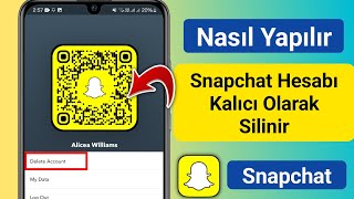 Snapchat Hesabı Kalıcı Olarak Nasıl Silinir Kolayca  Snapchat Hesap Silme [upl. by Andres]