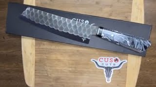 Cuso Cuts Stainless Steel Chef Knife 8” 🔪 👨‍🍳  Cooking Knife Review [upl. by Dougald]