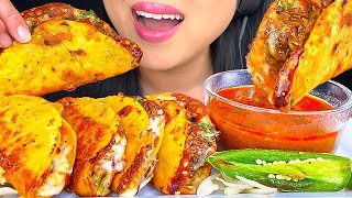 ASMR BIRRIA TACOS DIPPED in Consommé MUKBANG  DRINKING HORCHATA  Crunchy Eating Sounds  ASMR Phan [upl. by Shadow530]