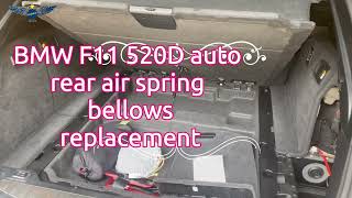 BMW 520d F11 2015 rear air spring bellows replacement using BMW ISTA D software [upl. by Natalya]