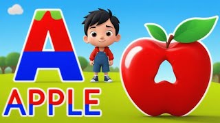 A For apple  अ से अनार  abcd  phonics song  a for apple b for ball c for cat  abcd song  S19 [upl. by Judus]