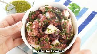 Insalata di polpo immancabile a Natale  Ricette che Passione [upl. by Naehgem]