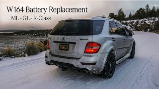 Mercedes MLGLR Battery Change  Simple DIY  W164W251 [upl. by Haidedej]