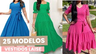 25 MODELOS DE VESTIDOS LAISE vestidos roupasdashopee [upl. by Clute]