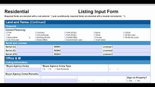 How To Complete The Flat Fee MLS Listing Input Form [upl. by Airegin]