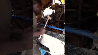 Removal of pulley Volvo fl10 engine to remove piston [upl. by Proctor347]