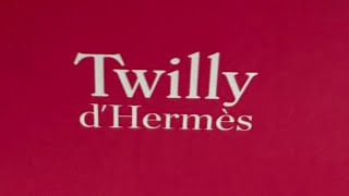 UNBOXING Twilly dHERMES [upl. by Kristie831]