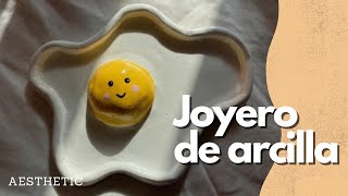 DIY JOYERO DE ARCILLA AESTHETIC 🩷 cerámica fría DAS cenicero tiktok AIR CLA [upl. by Anneirda]