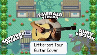 Pokemon Guitar Cover  Littleroot Town [upl. by Onin]